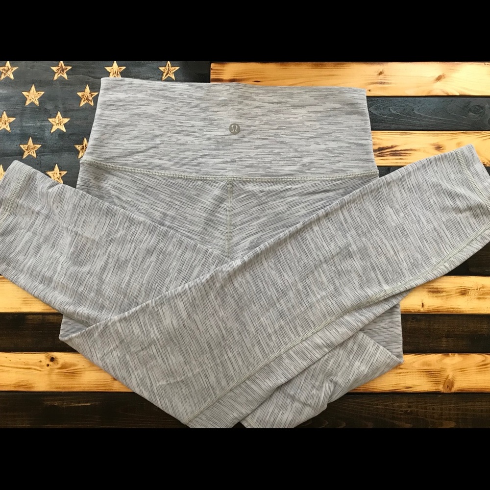 Size 6 Heather Grey Lululemon leggings